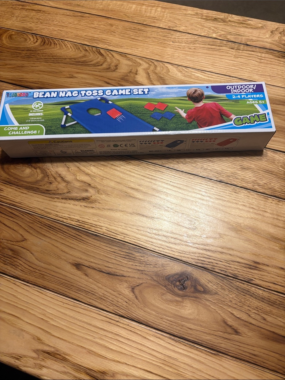 Bean Bag Toss Game Set - Blue and Red - Outdoor/Indoor Family Game